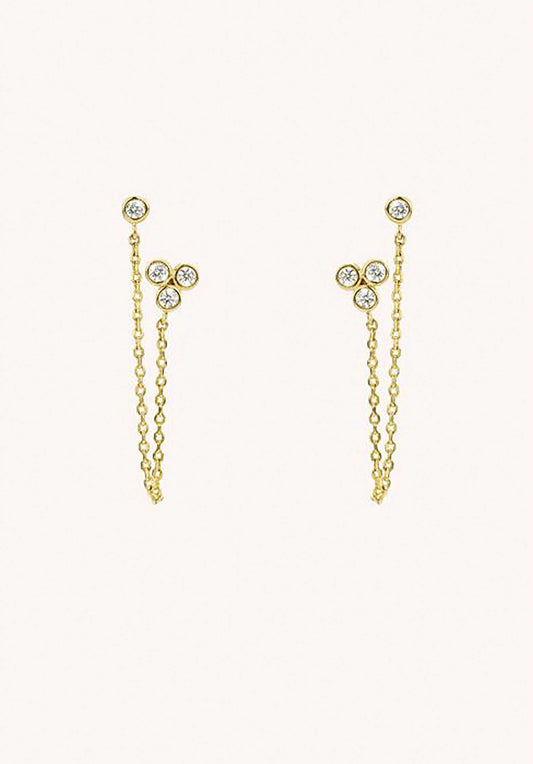 Earrings Bo-184g Metal
