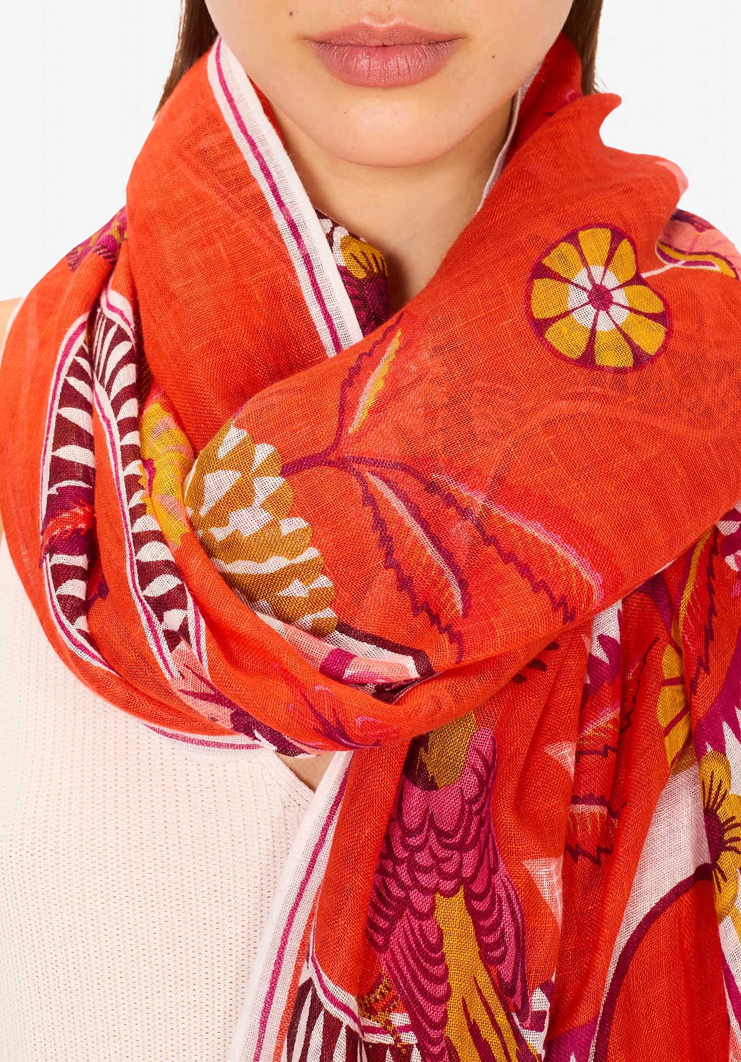 Scarf Et211di65 Orangeade