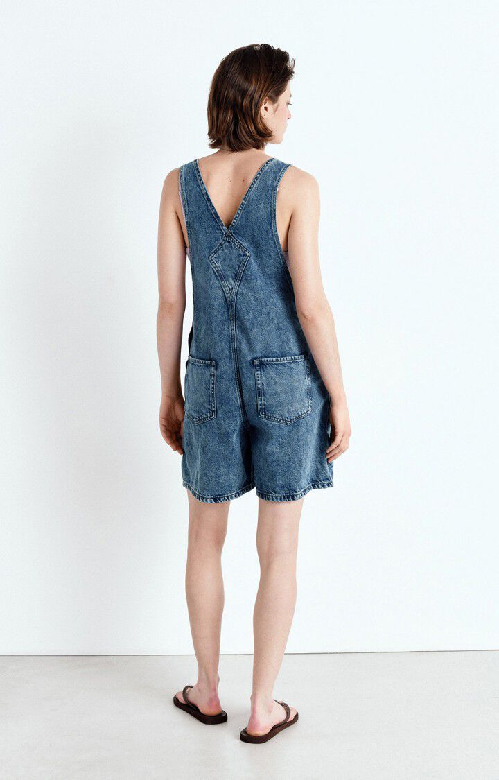 American Vintage | Denim Jumpsuit in Grey Stone