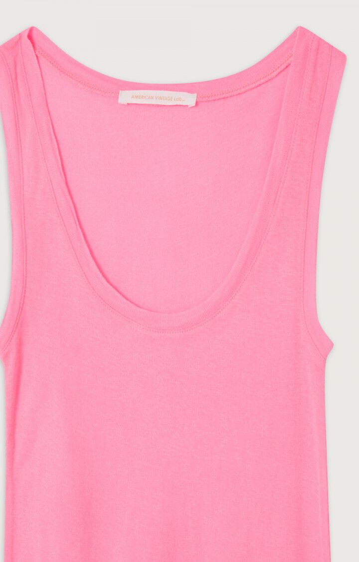 American Vintage | Tailored Cotton Tank - Fluorescent Pink