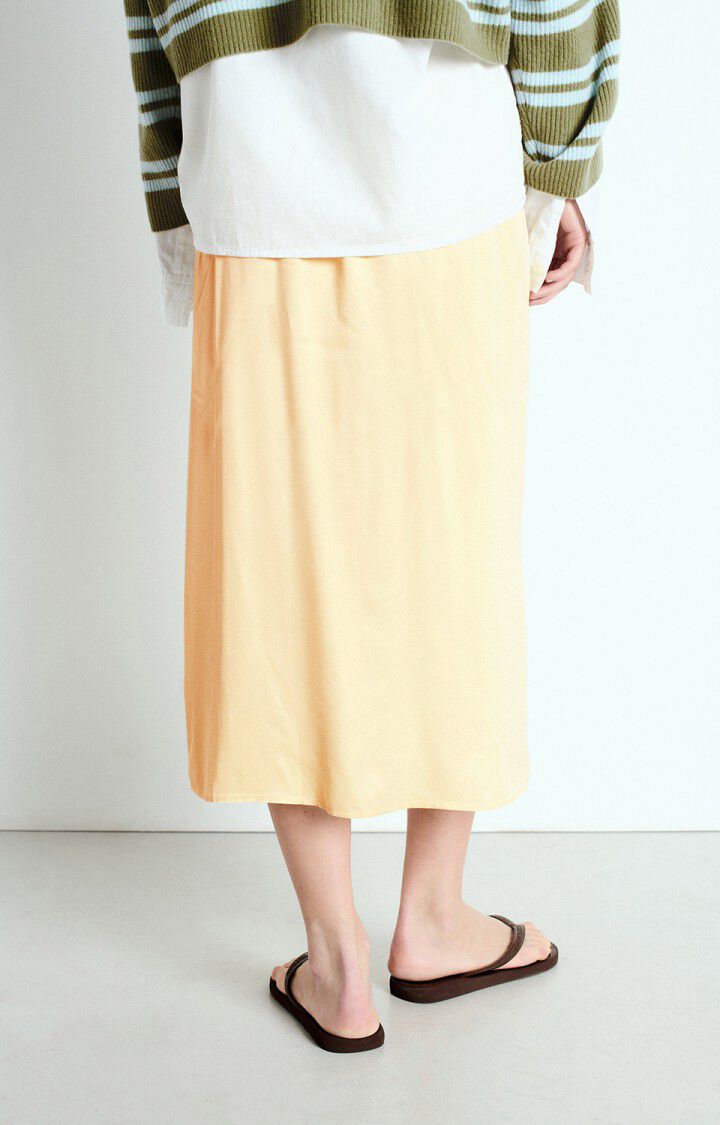 American Vintage | Uny13b Beurre Skirt - Pale Yellow Column