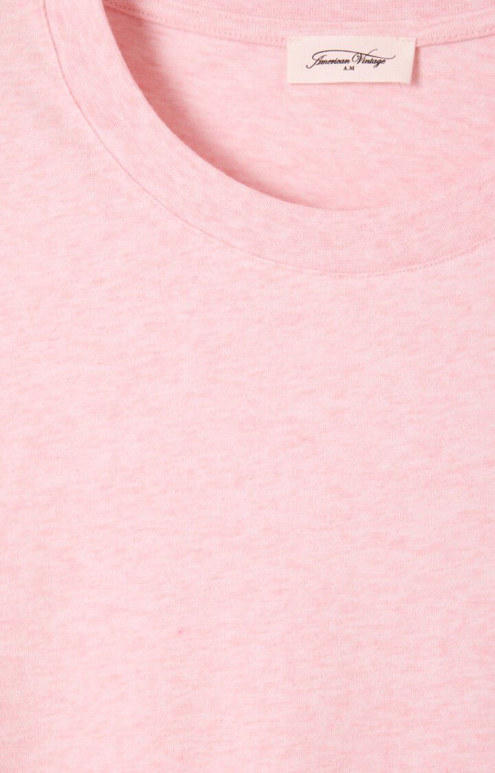 American Vintage | White T-Shirt - Round Neck Glacage-Chine