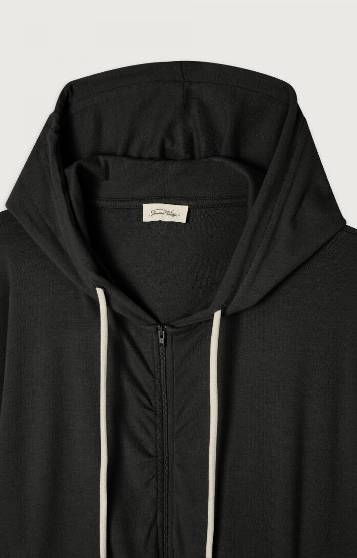 Women's Jacket Peachskin-Effect Fabric - Carbone-Chine