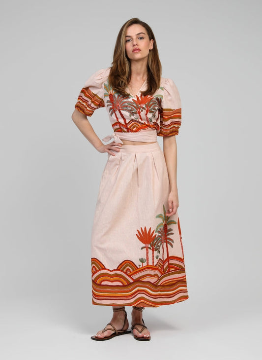 Skirt 48-04269-w Raromy Palmyre-Orange