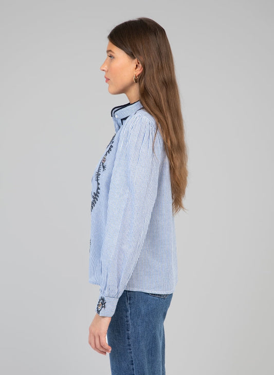 Blouse 48-28597-w Seydi Rayure