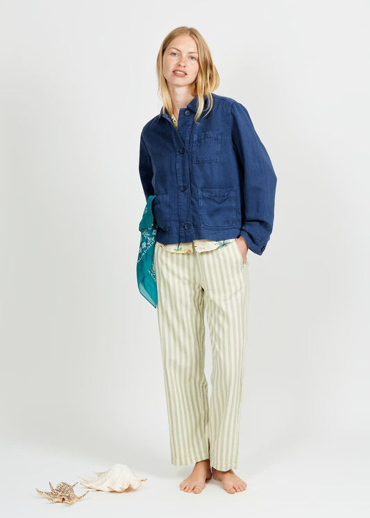 Jacket Wv30 Tencel Femme Indigo-122