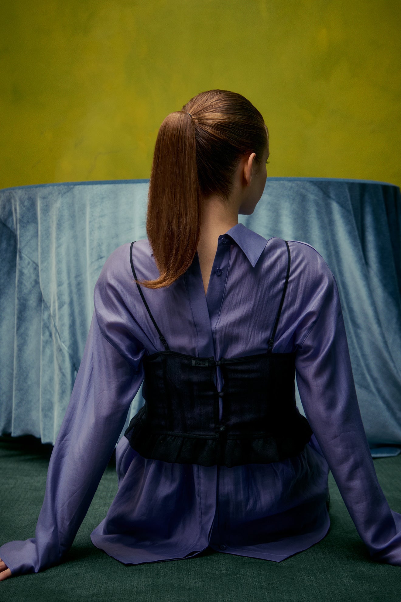 Shirt Aw24bl63 Sheer Hidden Shi Purple