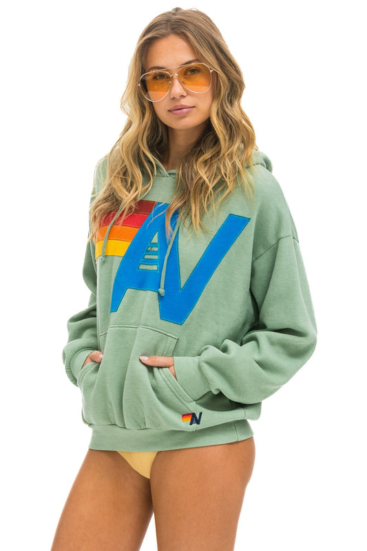 Hoodie Logo Stitch R Hdprxstlo Sage