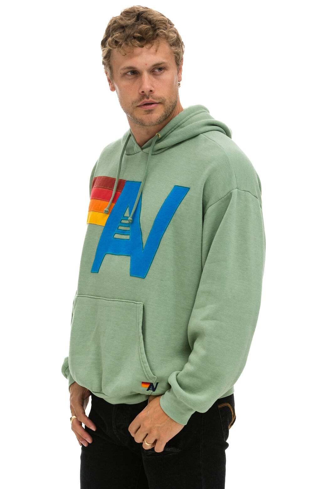 Hoodie Logo Stitch R Hdprxstlo Sage