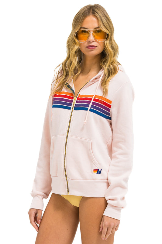 Jacket 5 Stripe Zip Hdrs5 Pink-Purple-Orange