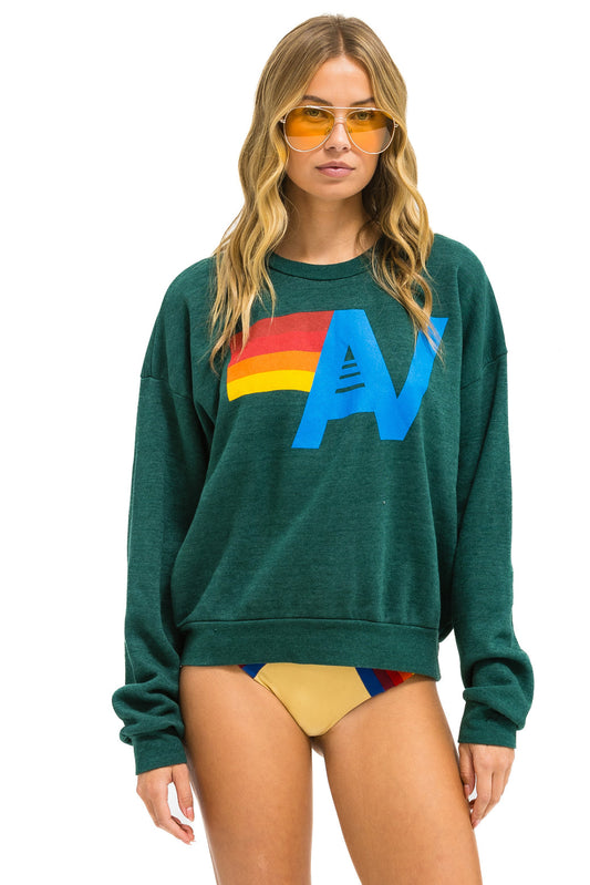 Sweatshirt Logo Crew Swrxlo Forest