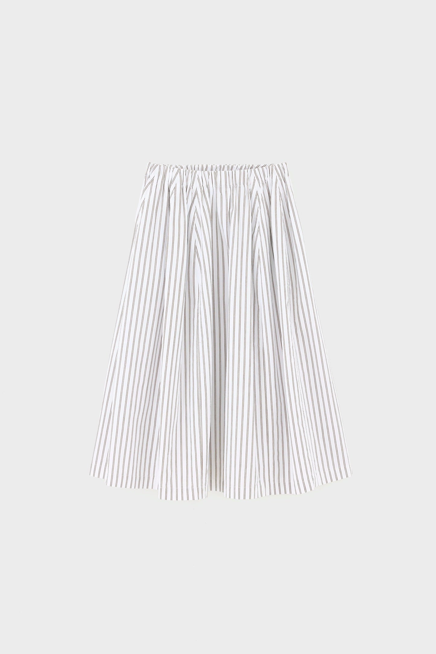Bellerose | Cinley Stripe Midi Skirt - Khaki Vertical Stripe