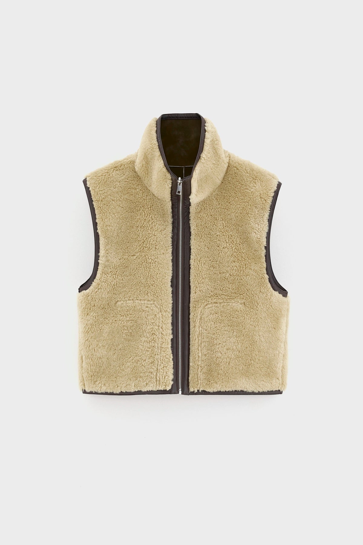 Bellerose | Reversible Gilet - Beige Sherpa Sheep