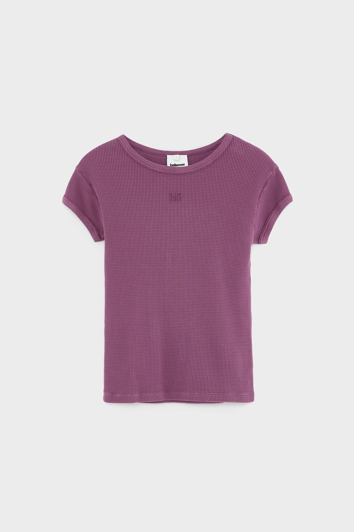 Bellerose | Mali Waffle-Knit T-Shirt - Dusty Plum Crocus