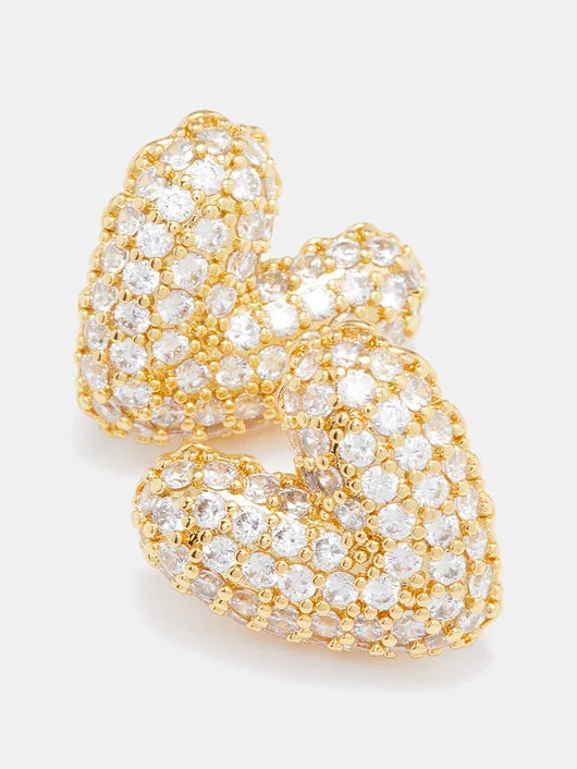 Earring Gummy Hea Gummy Heart Gold