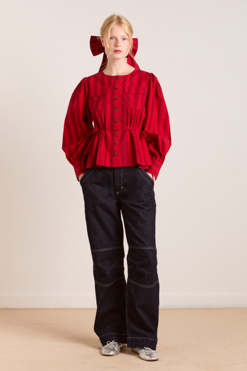 Aw25-dm-2149 Charlize Blouse Red