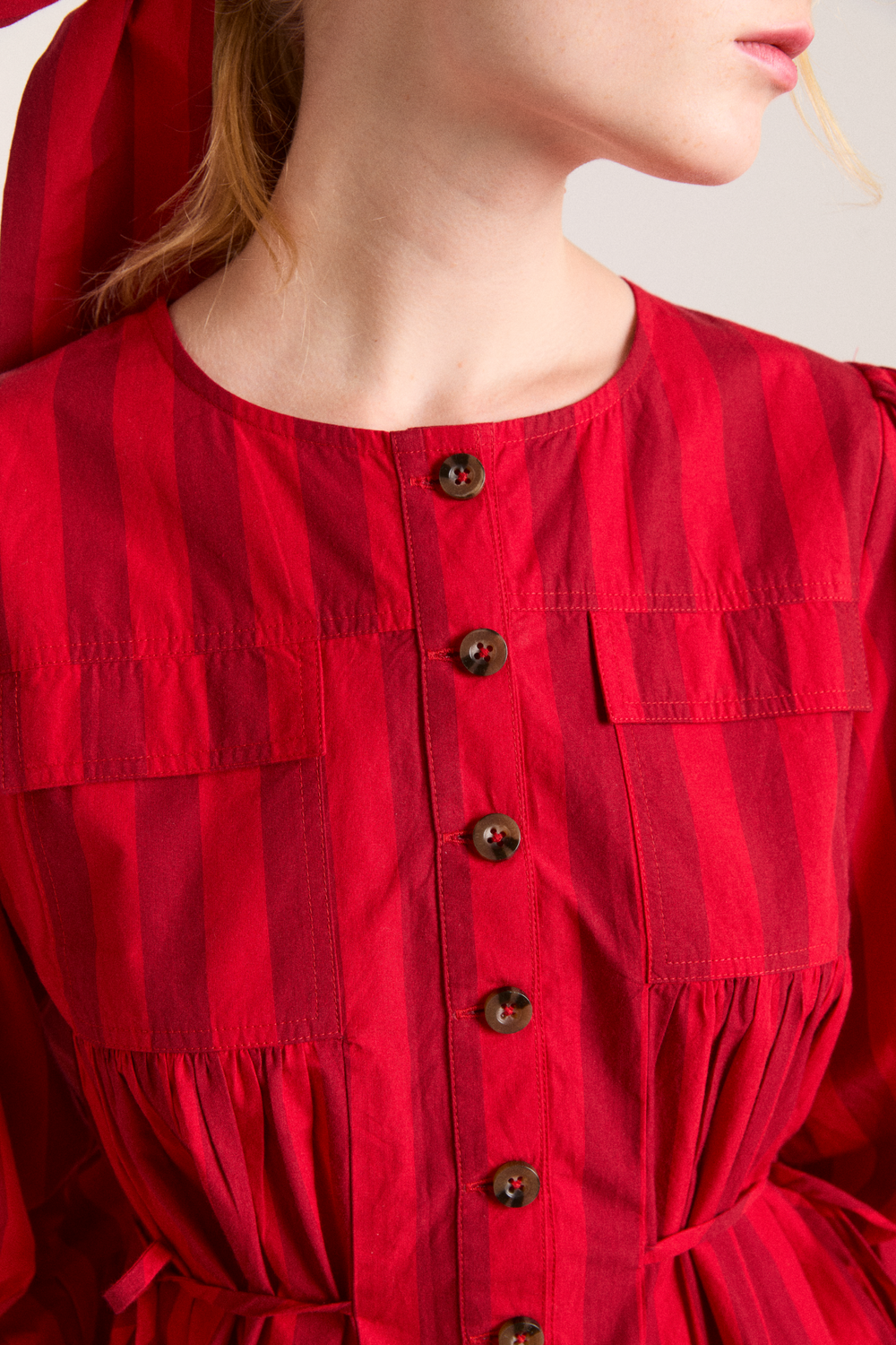Aw25-dm-2149 Charlize Blouse Red