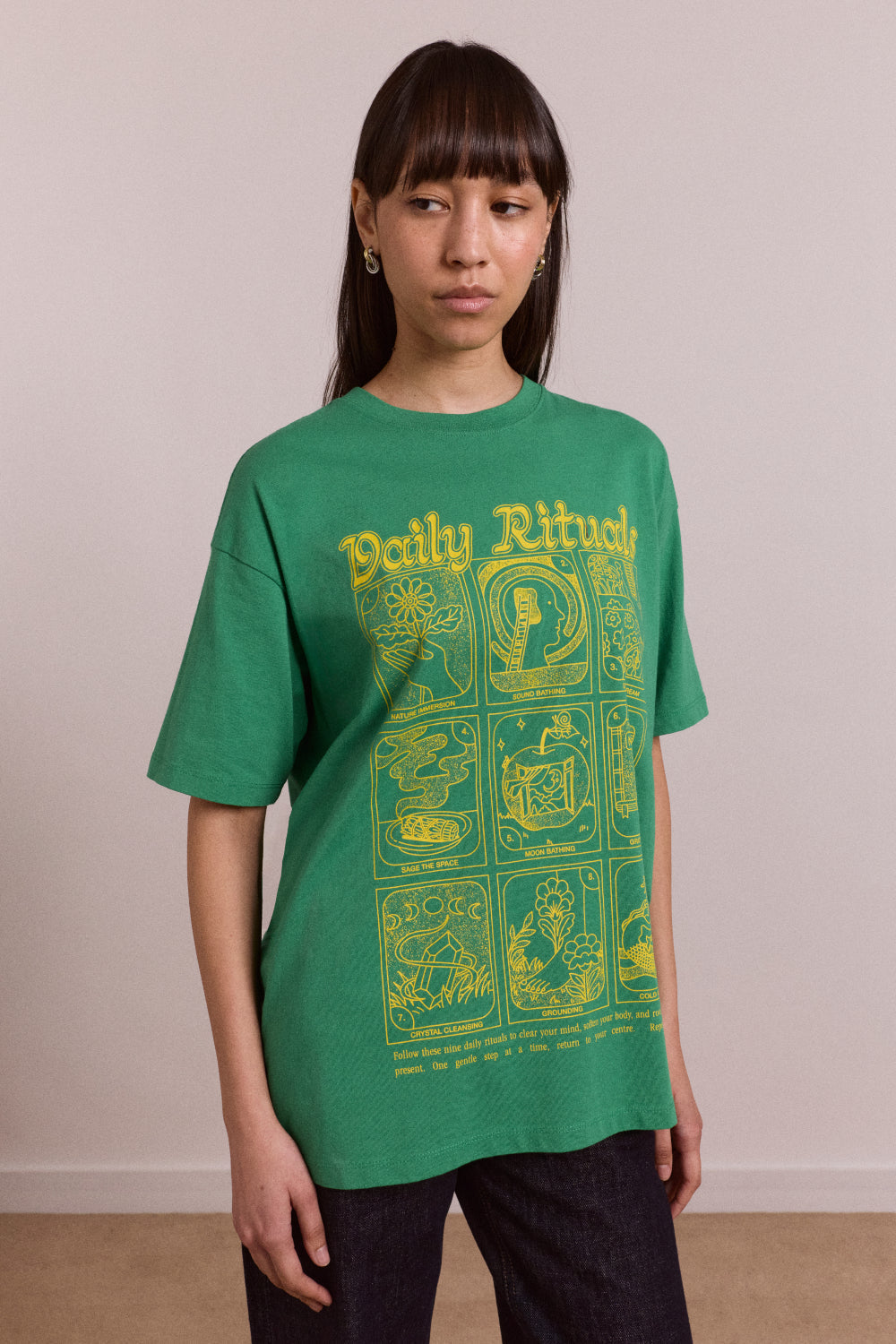 Tshirt Daily Rituals Te Green