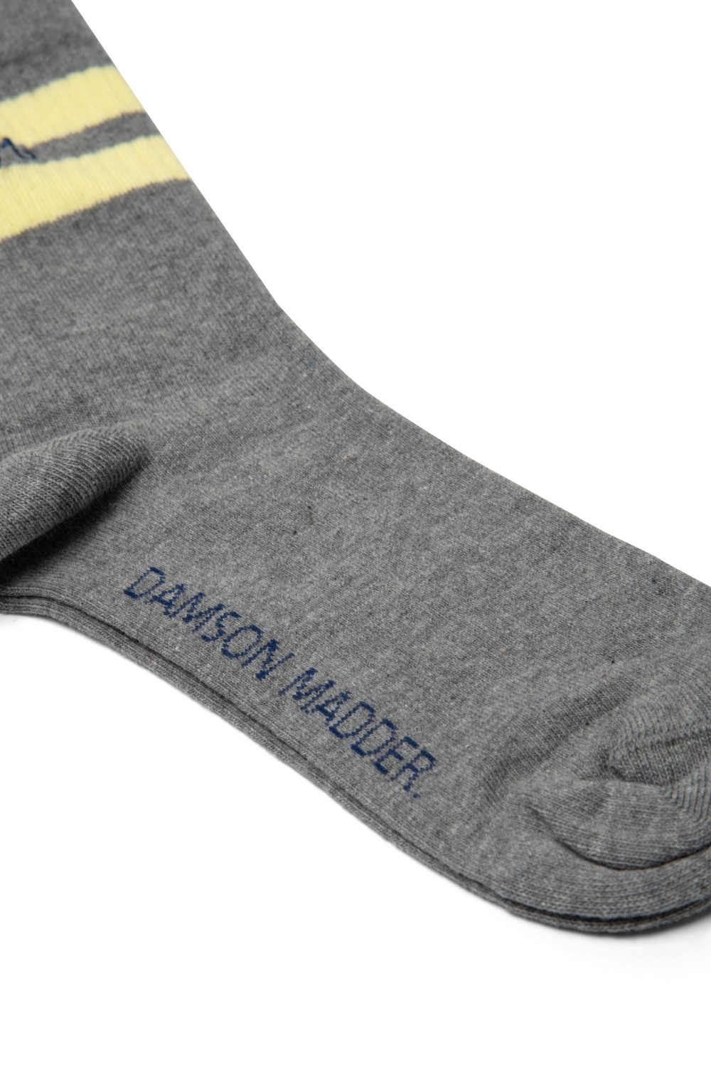 Dm Unisex Sporty Calf Socks Organic Cotton Blend - Grey