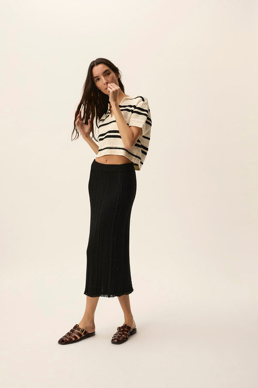 Pullover Demb Dembo Creme-noir