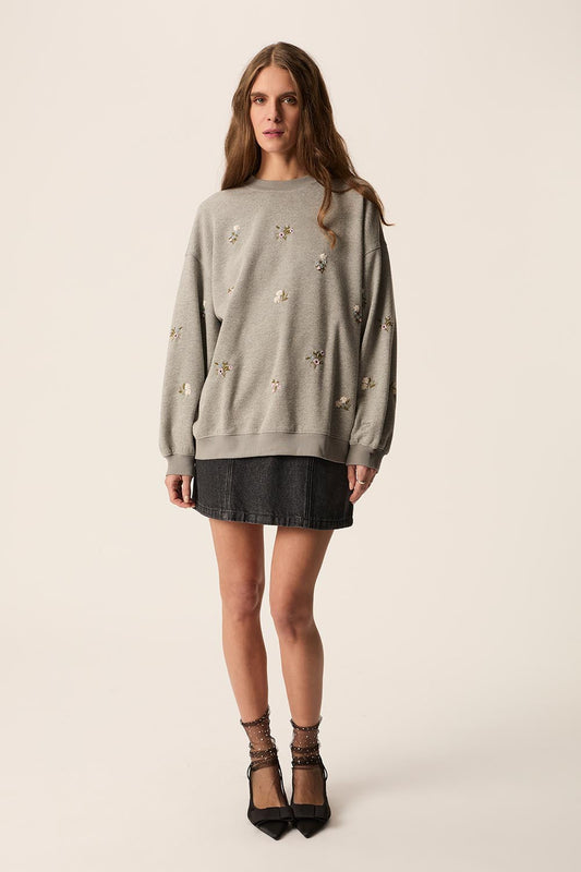 Sweatshirt Jo Joya Gris-Chine