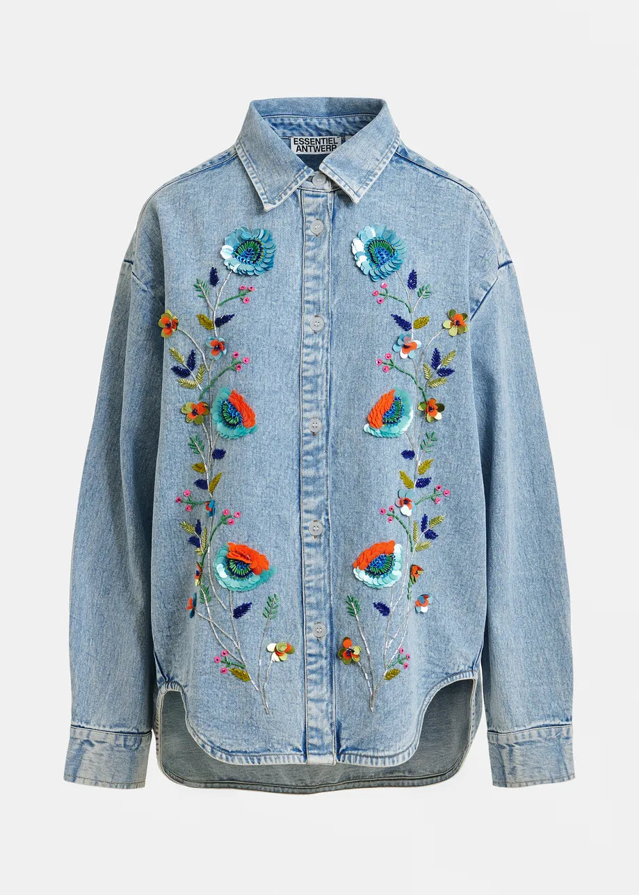 Denim Shirt Icksonvi Icksonville Combo1-Navy