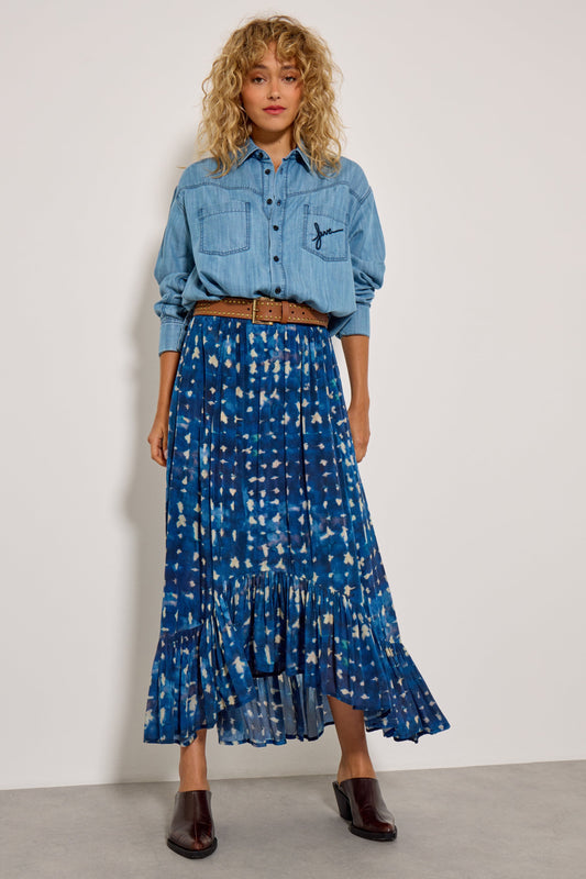 Denim Shirt 74698clarence Medium-Blue