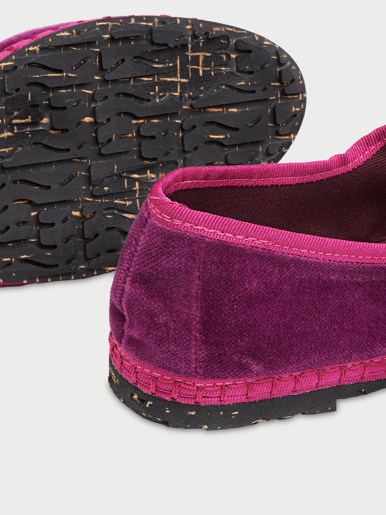FLABELUS | Ballerina Nomi Magenta Flat - Low Cut Leather