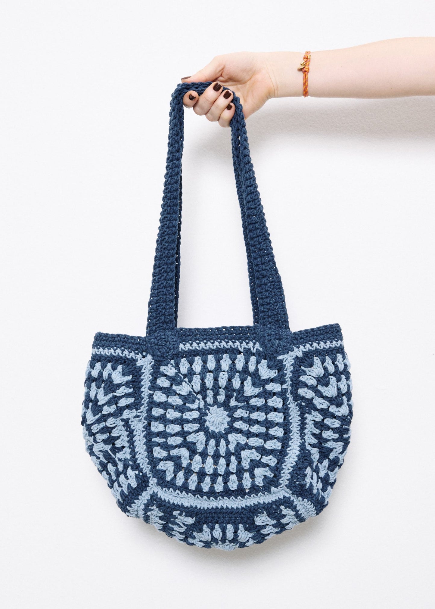 Raffia Adolphine Bleu-Marine