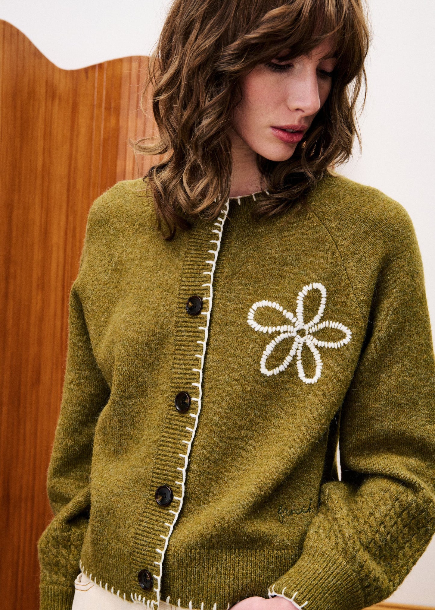 Cardigan Bergamote Kaki
