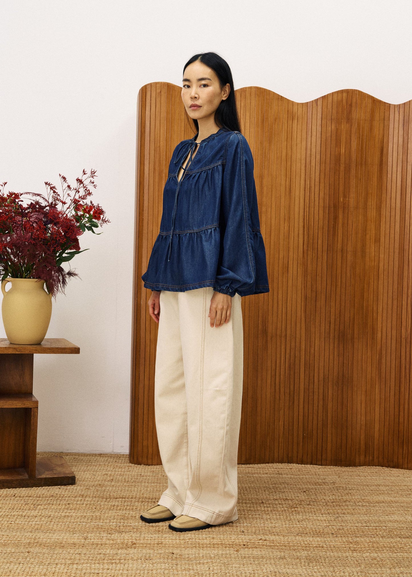 Denim Blouse Chc25683 Cixous Bleu-Jean