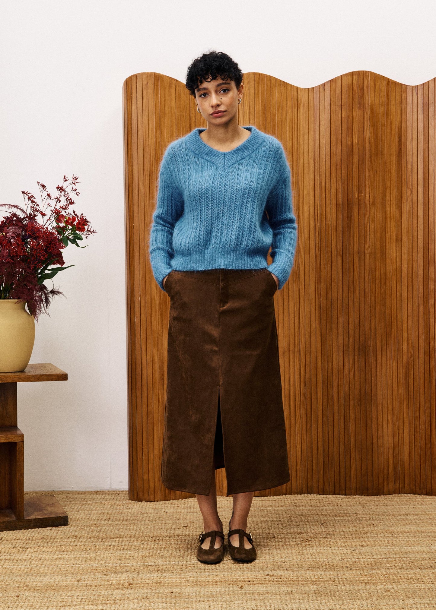 Skirt Chc25732 Glaieul Marron-Glace