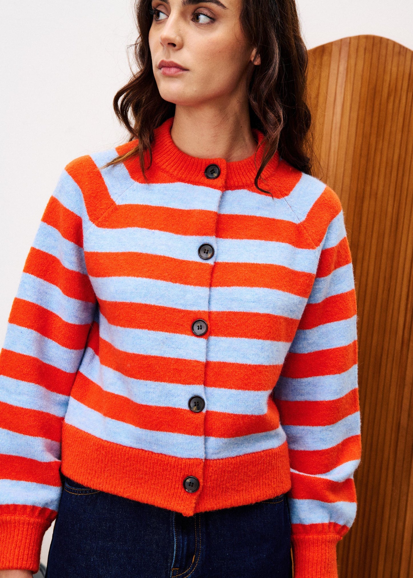 Cardigan Morand Rouge