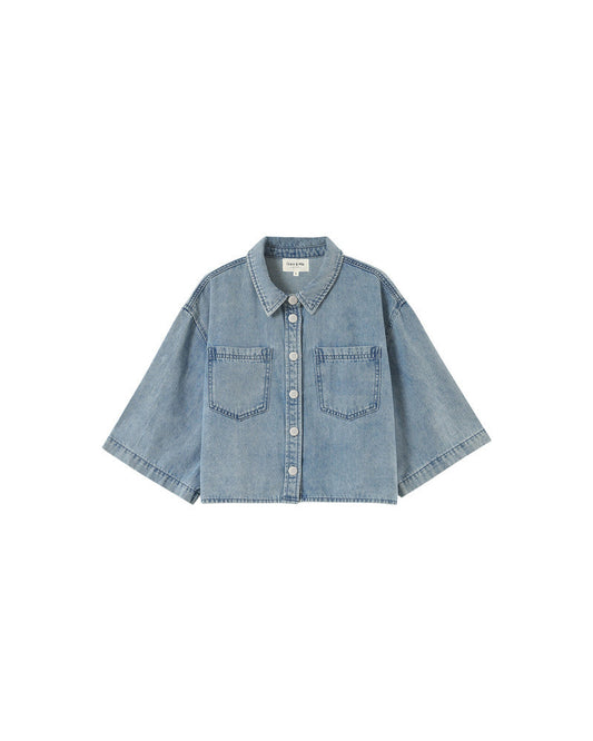 Denim Jacket Pomo Pomona Sky-Blue