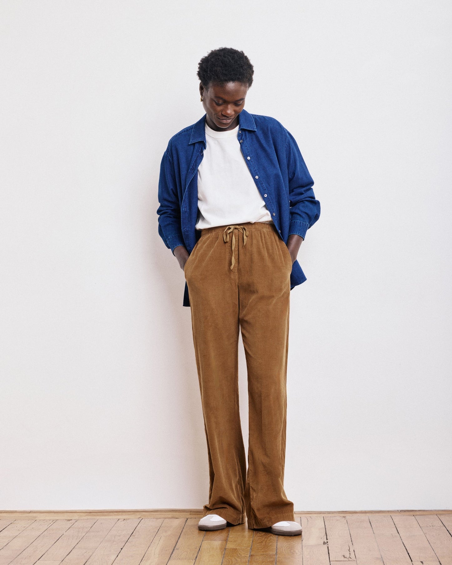 HARTFORD | Plumiel Wide Corduroy Pants - Mocha