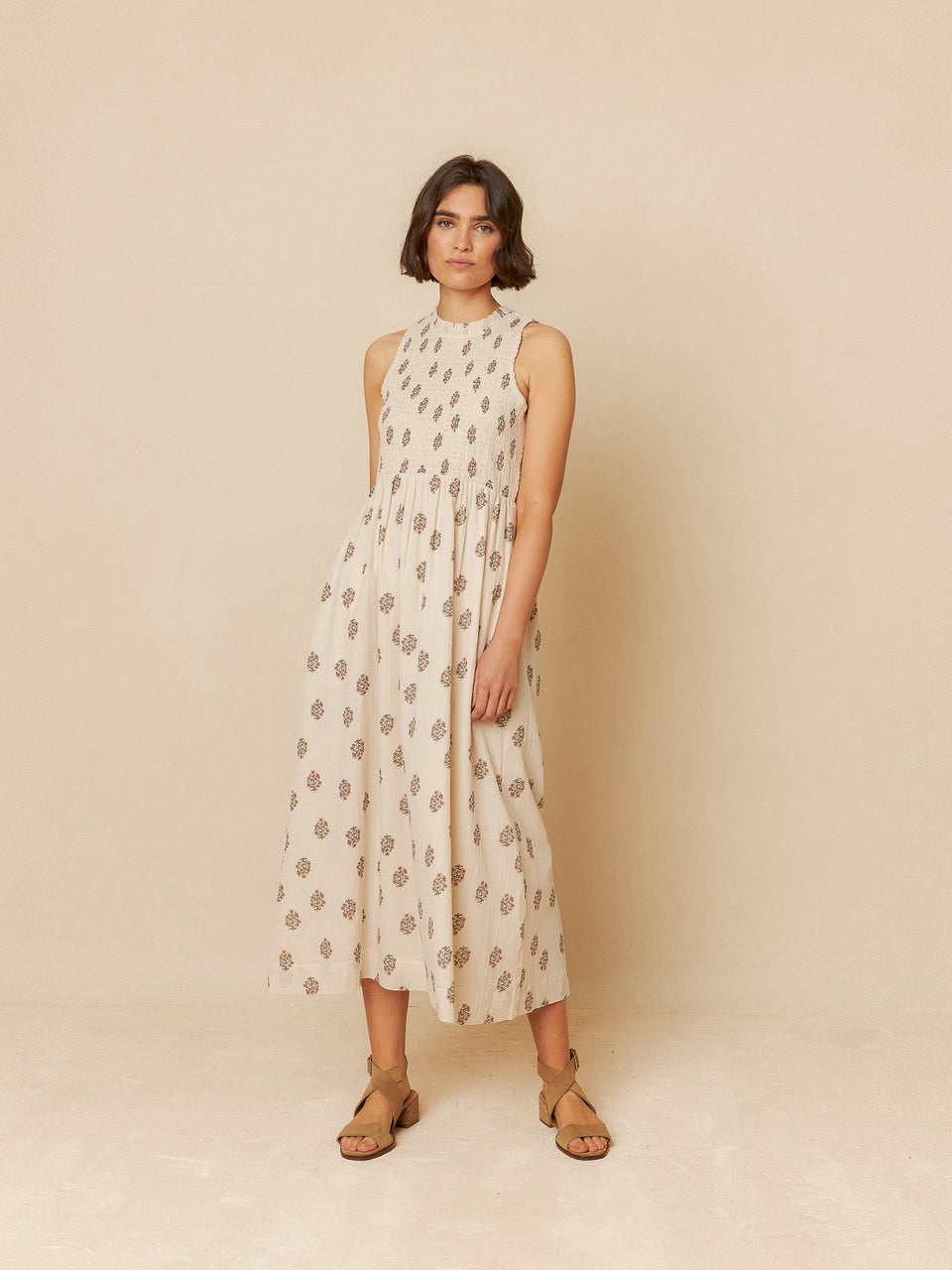Elastic Waist Dress Ad177 Piedra