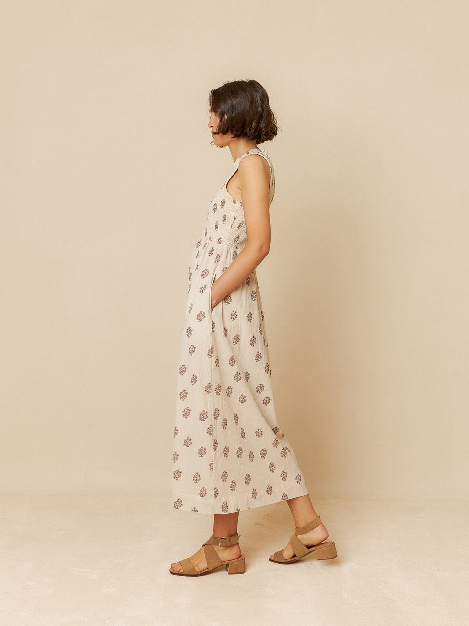 Elastic Waist Dress Ad177 Piedra