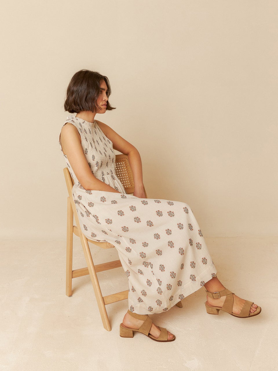 Elastic Waist Dress Ad177 Piedra