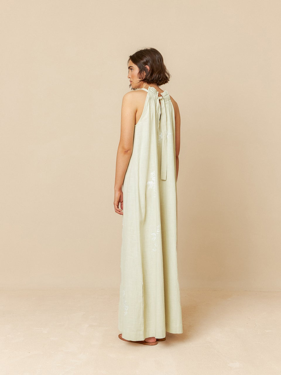 Halter Collar Dress Mc240 Agua
