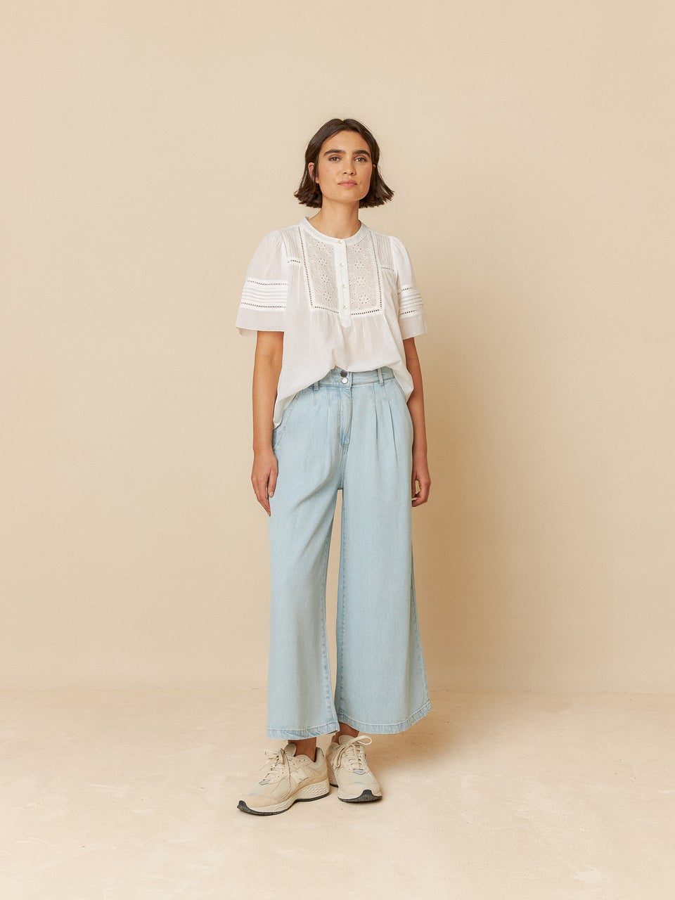 Denim Effect Pants Vf107 Tejano