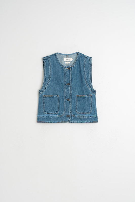 Denim Gilet Vf305 Tejano