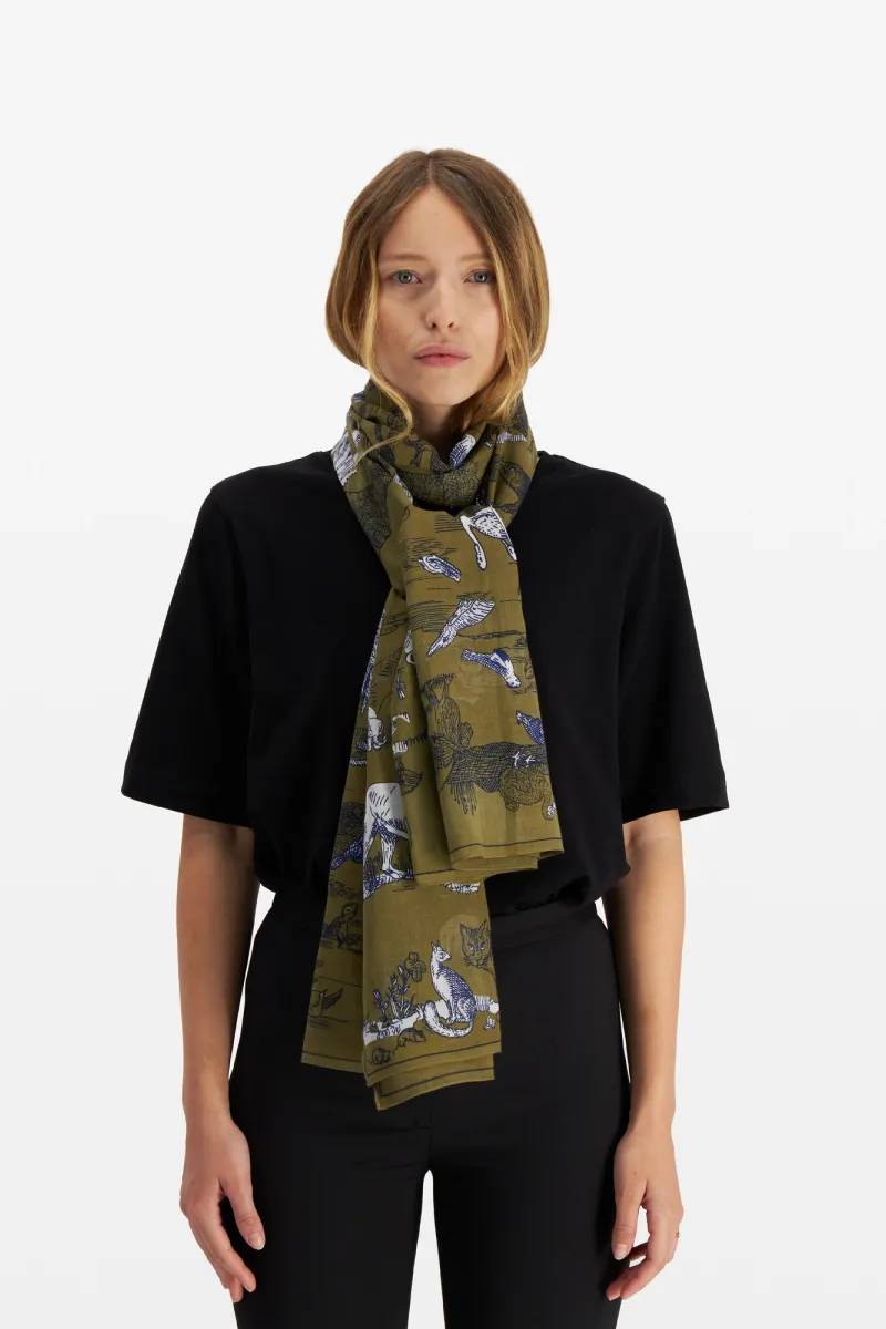Scarf Scarf Etole 100 Reverie Khaki Et17rev20 Khaki-Kaki