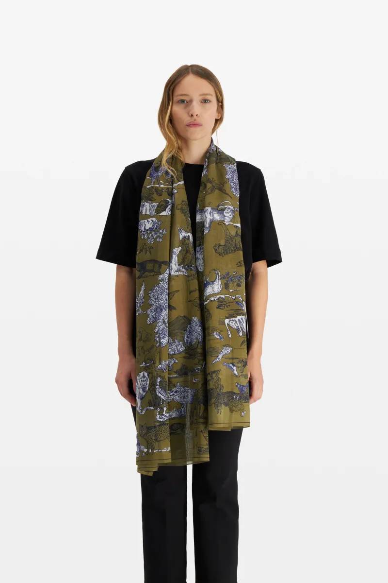 Scarf Scarf Etole 100 Reverie Khaki Et17rev20 Khaki-Kaki