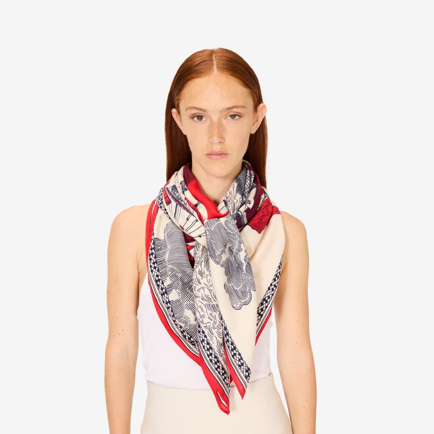 Scarf Ca212de06 Red