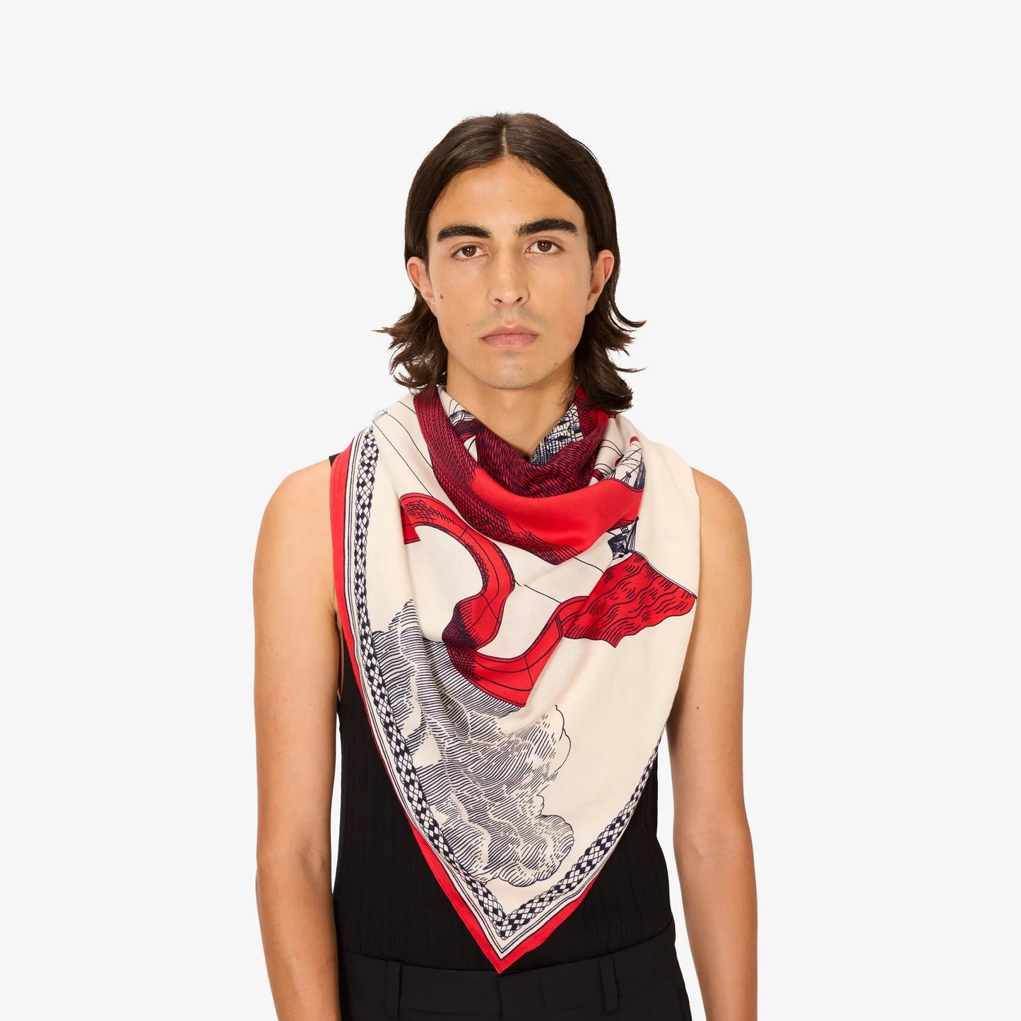 Scarf Ca212de06 Red