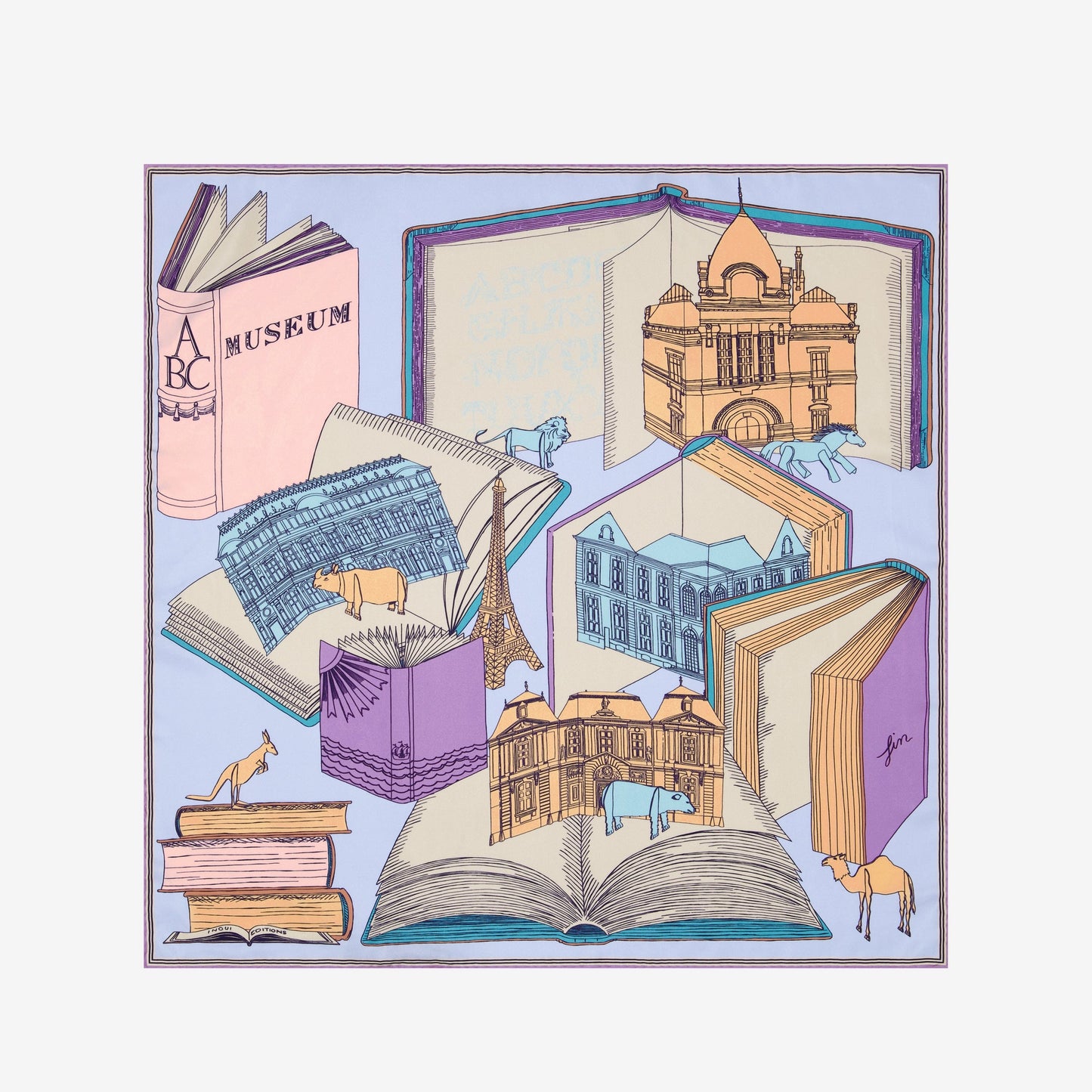 Scarf Ca23mus23 Pastel