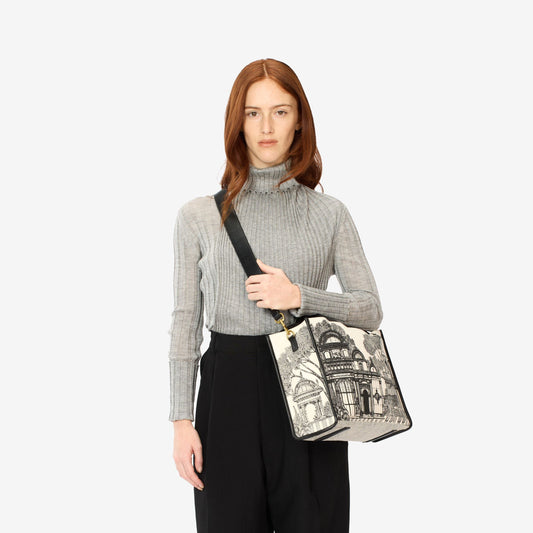 Tote Bag Ma20nm01 Black-White