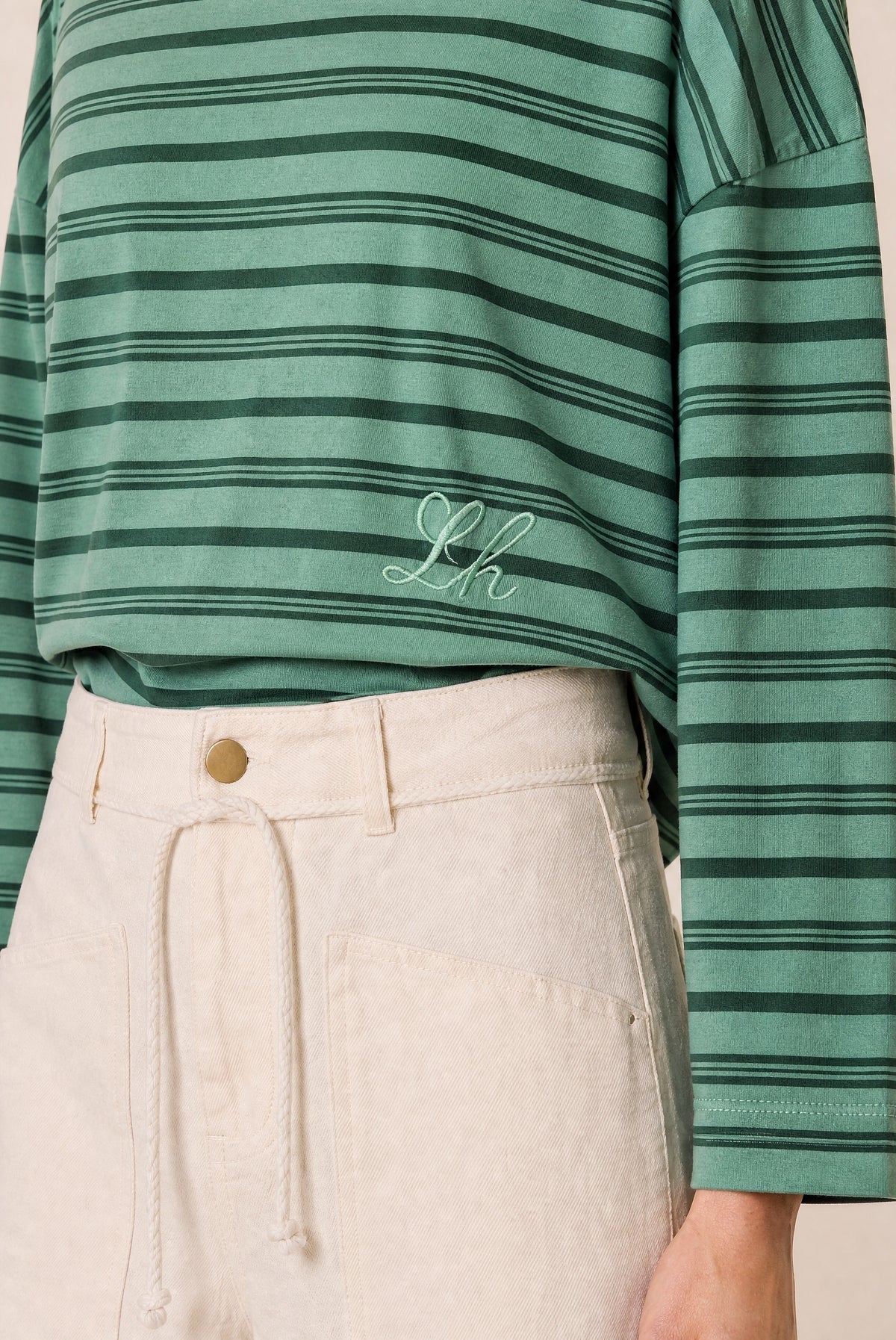 Leon & Harper | Tano Tee - Overdyed Green