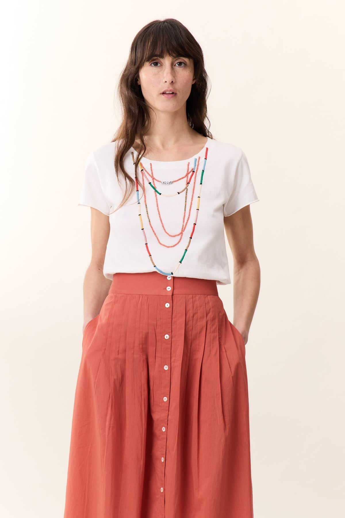 Tshirt Toro Jc05 Toro Jc05 Beads Off-White