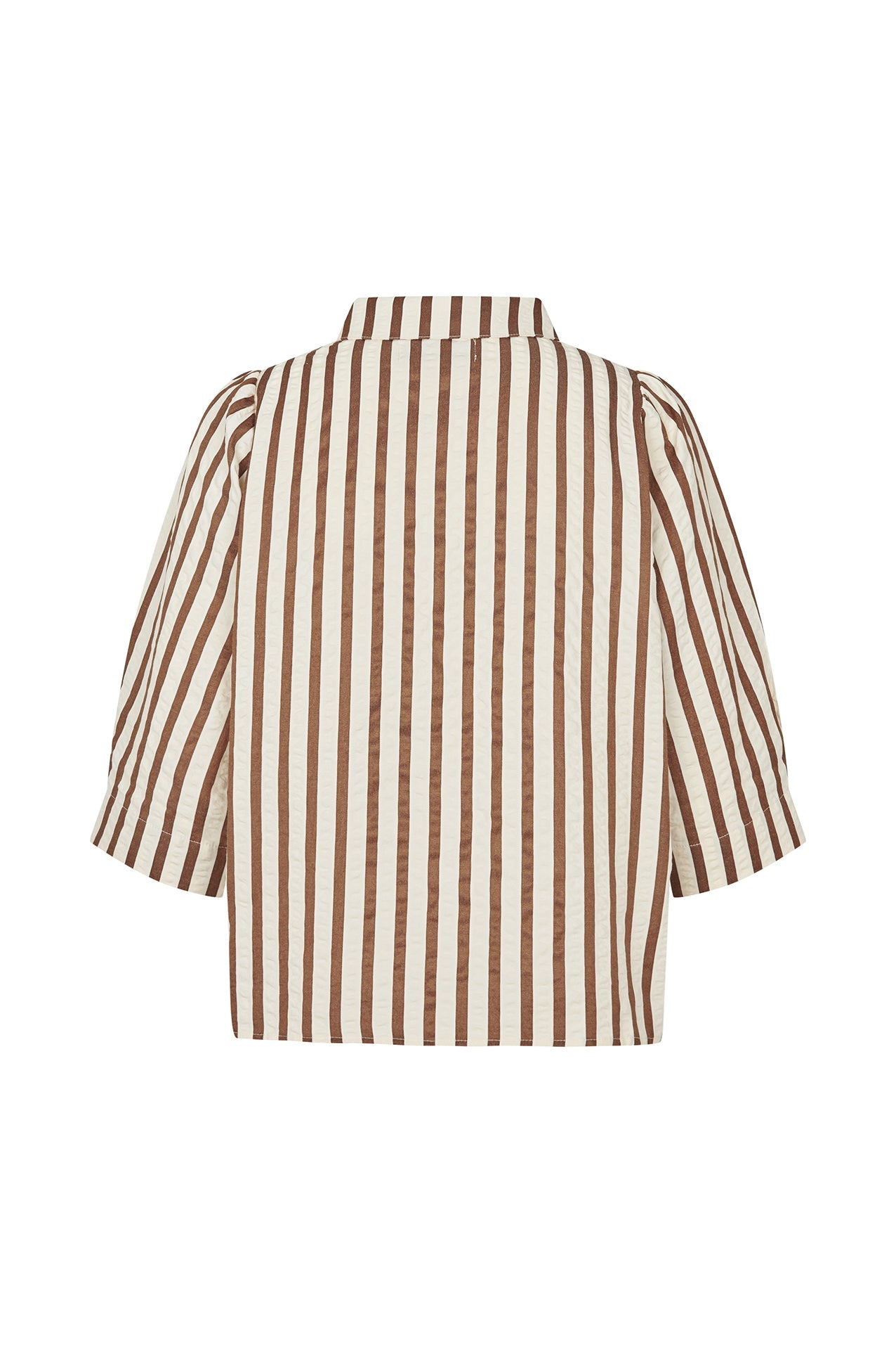Lollys Laundry | Bonoll Stripe Shirt - Dark-Mokka